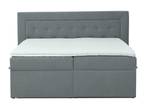 Boxspringbett Allure Pocket und Visco Grau - Breite: 200 cm