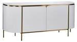 Buffet STILIG SB180 2D Blanc - Bois manufacturé - Matière plastique - 180 x 90 x 40 cm