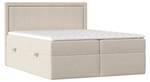 Premium Boxspringbett Jodan Stoff Baloo Steingrau - Breite: 202 cm