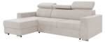 Ecksofa Voss L-Form Links Beige - Ecke davorstehend links - Longchair davorstehend links - Ottomane davorstehend links - Schlaffunktion davorstehend rechts