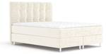 Boxspringbett Chanton Weißgold - Breite: 160 cm