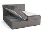 Boxspringbett Doppelbett Ennis Grau - Breite: 140 cm