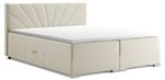 Boxspringbett John Beige - Breite: 186 cm - H4