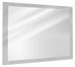 Miroir mural béton Gris - Blanc - Verre - 45 x 60 x 2 cm
