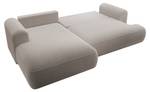 Ecksofa OVO Taupe - Ecke davorstehend links - Ottomane davorstehend links