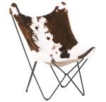 Fauteuil NYBRO Noir - Marron - Blanc - Textile