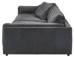 Big Sofa RAINA Anthrazit - Breite: 294 cm - Echtleder - Textil