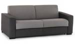 2-Sitzer festes Sofa  Marzia Anthrazit - Hellgrau