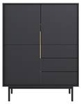 Sideboard Kreta Schwarz - 104 x 140 cm