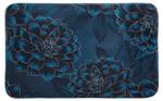 Badteppich Dahlien 70 x 110 cm Blau - Textil - 70 x 2 x 110 cm