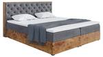 Boxspringbett Lofty 3 Dunkelgrau - Breite: 209 cm - H4