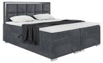 Boxspringbett Dani Silver Dunkelgrau - 140 x 214 cm - H3