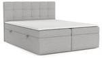 Boxspringbett Lean mit Bettkasten Graubraun - Breite: 160 cm