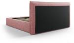 Bett mit Box und Kopfteil AGATE Pink