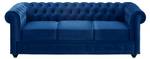 Couchgarnitur CHESTERFIELD 2er-Set Blau