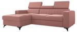 Ecksofa Milano Pink - Ecke davorstehend links