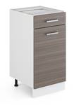 Meuble cuisine R-Line 29700 Marron foncé - Blanc