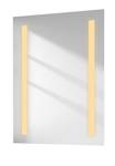 EMKE LED Badspiegel Silber - Glas - 70 x 4 x 50 cm