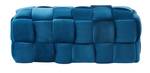 Banc FABERO Bleu - Textile - 44 x 45 x 112 cm