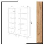 Etagère Potenza Beige - Bois manufacturé - 25 x 162 x 50 cm