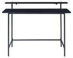 Schreibtisch Samnanger Schwarz - Holzwerkstoff - Metall - 120 x 88 x 55 cm