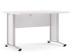 Schreibtisch Prisme Weiß - Holz teilmassiv - 120 x 74 x 80 cm