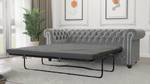 Sofa Karl 3-Sitzer Chesterfield Grau