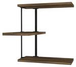 Étagère murale Almaz Marron - Bois manufacturé - 20 x 48 x 45 cm