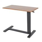 Beistelltisch Laptoptisch mit Rollen Braun - Holzwerkstoff - 40 x 66 x 80 cm