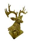 Skulptur Hirsch Gold Gold - Kunststoff - Stein - 27 x 33 x 13 cm