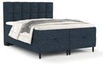 Premium Boxspringbett Attik Blau - Breite: 160 cm