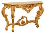 Konsole BAROCK Gold - Massivholz - 37 x 80 x 135 cm