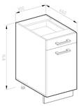 Meuble cuisine R-Line 37502 Blanc brillant