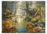 Puzzle Reminiszenz an den Herbstwald Papier - 27 x 5 x 38 cm