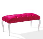 Hocker Rosie Pink - Naturfaser - 44 x 44 x 90 cm