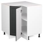 Eckschrank R-Line 45742 Pinie Anthrazit Dekor - Weiß