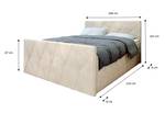 Boxspringbett CRISTI LUX 160 CL03 Beige Beige - Holzwerkstoff - 168 x 102 x 216 cm