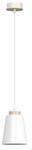 Lampe à suspension ROGER Blanc - Bois manufacturé - Métal - 14 x 100 x 14 cm