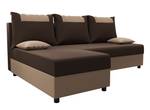 Ecksofa STARI Beige - Braun - Ecke davorstehend links