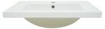 Lavabo D16 61cm 30mm bord Blanc - Céramique - 61 x 17 x 47 cm