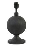 Pied de lampe TOMASSO Noir - Bois manufacturé - 18 x 38 x 18 cm