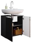 Meuble sous vasque simple Irma 34522 Anthracite - Anthracite brillant