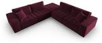 modulares Ecksofa MIKE 7 Sitzplätze Rubinrot