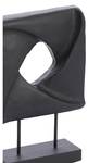 Ornament MARODU Schwarz - Massivholz - 9 x 39 x 26 cm