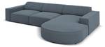 Ecksofa JODIE 4 Sitzplätze Blau