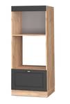 Armoire micro-ondes Fame-Line 38426 Anthracite - Imitation chêne truffier de sonoma