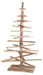 Sapin de Noel décoratif H77 Marron - Bois/Imitation - En partie en bois massif - 82 x 130 x 82 cm