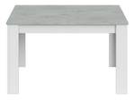 Table à rallonge Midland Ciment et blanc Gris - Hauteur : 78 cm