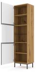 Vitrinenschrank RAVENNA B SC60 1D Beige - Schwarz