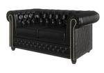 Chesterfield Perry Sofa 2 Sitzer Schwarz